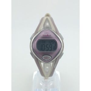 Timex Ironman Triathlon Women M892 Pink Rubber Quartz Digital 34mm Watch